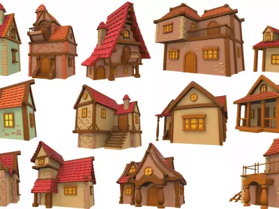 Cartoon house pack
