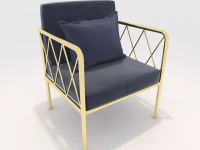 Sofa 1 Seater 15 3D model