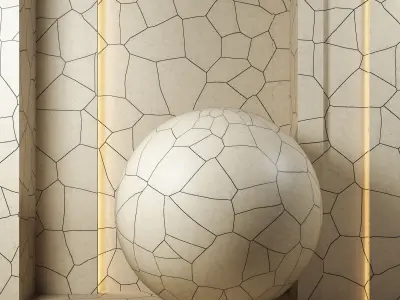 4K Flagston Cracked Stone Floor Textures - 3 Patterns - Tiles Texture