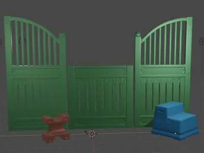 Realistic Horse Barn Set Barnpannel mountingblock cavaletti  3D print model