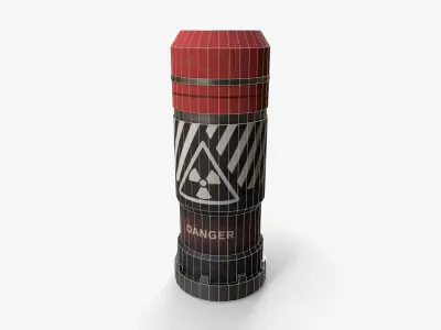 Sci-Fi Bomb v2 Low-poly 3D model