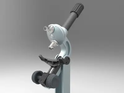 Light microscope 3D model