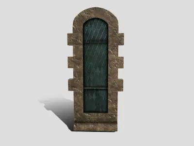 Generic Castle Window Low-poly 3D model
