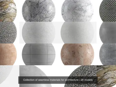 Collection of seamless materials for architecture Texture