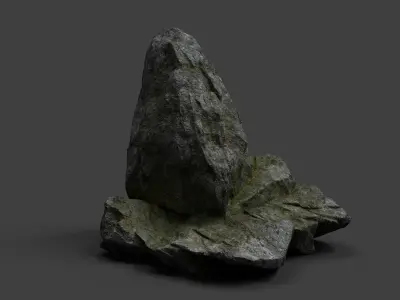 Rock 7-9 Low-poly 3D model