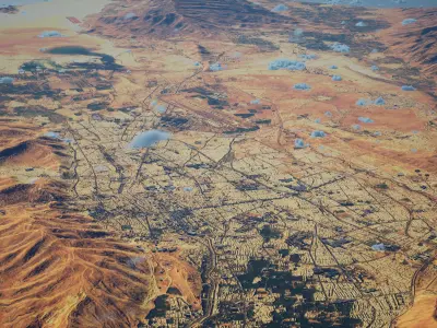 Shiraz Iran City Landscape 3D Model 3D model