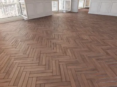 Herringbone parquet 34 WITHOUT PLUGINS 3D model
