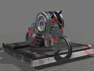a scifi magic portal 3D model
