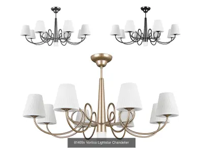 814 Vortico Lightstar Collection of Modern Lamps 3D Model Pack