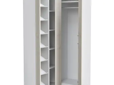 Pax Corner Wardrobe Ikea 3D model