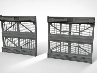 sci-fi Architecture kitbash 32 3D model