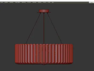 Ceiling lamp Recinto Low-poly 3D model