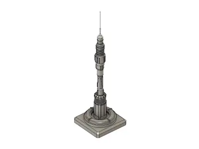 Communication Antenna 3D print model
