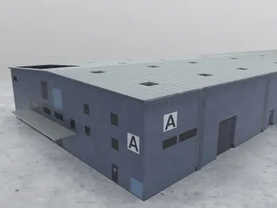 EDDB Storage 2A Low-poly 3D model