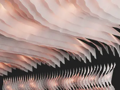 Fabric suspended ceiling  6 3D model