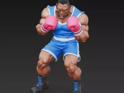 Balrog from Street Fighter 3D print model