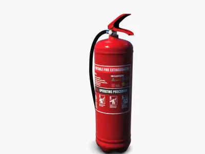 Fire Extinguisher Low-poly 3D model