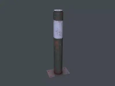 Post Barrier Barricade 3D model purchase