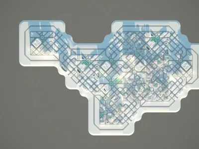 Mini City Blocks - 3ds Max Low-poly 3D model
