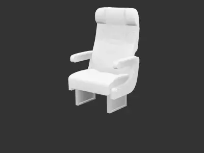 Vintage Airliner Passenger Seat for 3D print 3D print model