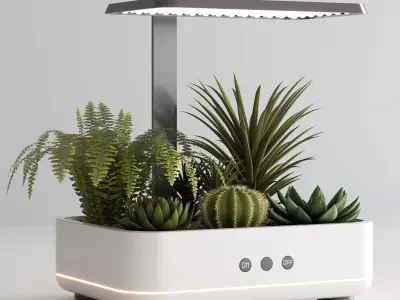 PLANTS IN DIGITAL VASE NO2 A 3D model