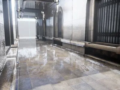 game scene Low-poly 3D model