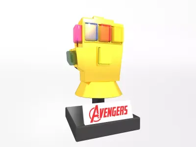 Lego Infinity Gauntlet v2 003 Low-poly 3D model