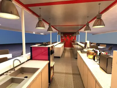 Container Restaurant 3D model