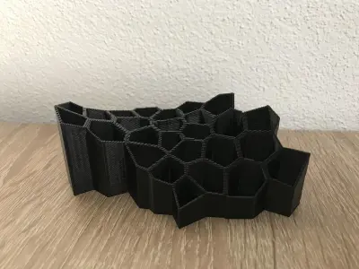 Geometric Pencil Holder - Voronoi 3D print model