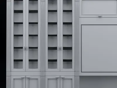 TV Furniture Wall 3D model