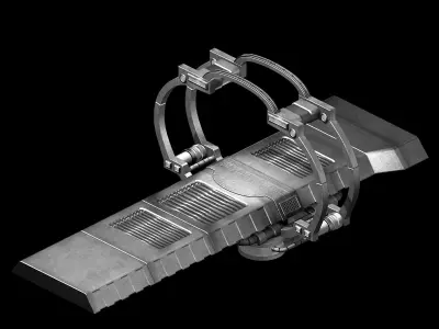 Spaceship - Space Time Bridge 01 3D model