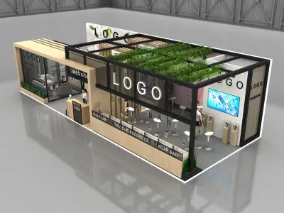 Exhibition stand 3D model 5