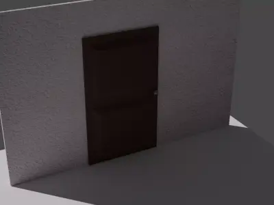 wooden Door Free 3D model