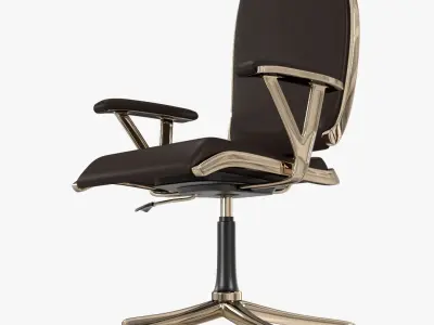 Office Table And Chair 0001 Free 3D model