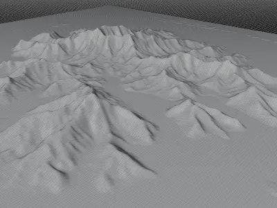 Tahaa island full 3d terrain 3D model