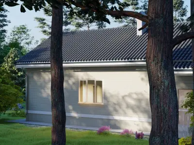 Cottage on the forest 3D model