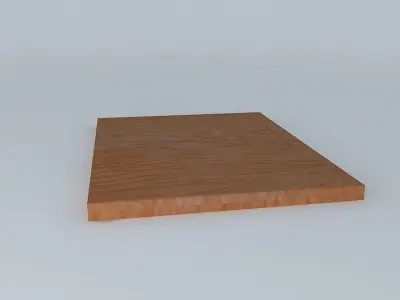 Bamboo Floor and Shower Mat Free 3D model