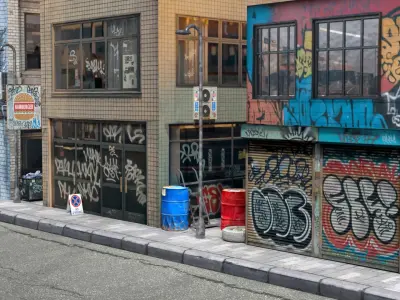 Street Scene Outerio Scene 3D 3D model