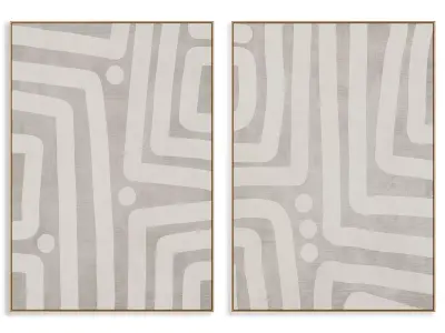 Abstract Painting Frame set 3D model 579