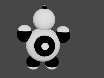 panda robot 3D model