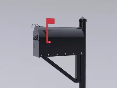 Metal Mailbox 3D model