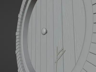 Hobbit door 3D print model