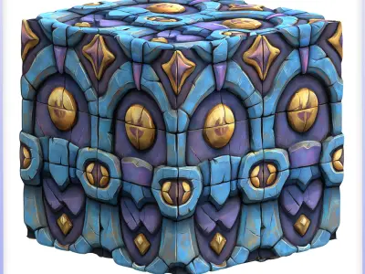 Stylized Wall Seamless Texture Texture 39