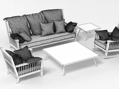 Gervasoni Gray Set 3D model