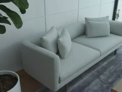 Simple Room Interior Design and Tutorial  Free 3D model