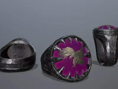 Power Ring Low-poly 3D model