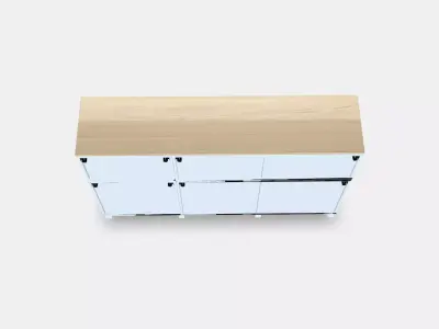 BESTA Storage combination with doors 33 Low-poly 3D model
