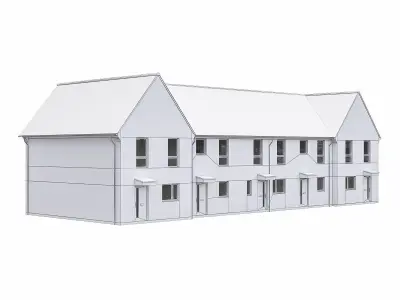 Neighborhood Houses P24 Low-poly 3D model