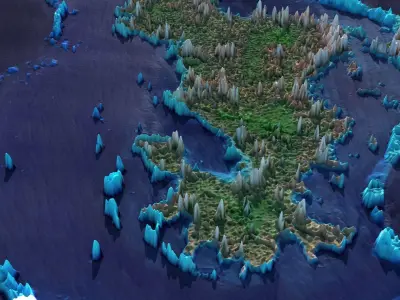 Mayotte Islands 3D model