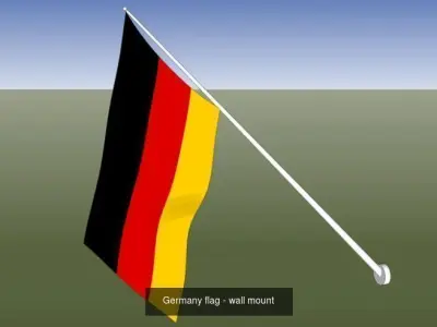 Nation flag for wall mount 3D Model Pack